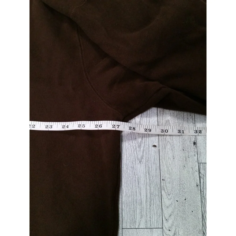Men's Polo Ralph Lauren Long Sleeve Pullover Sweater Top Brown 1/4 Zip 2XLT‎